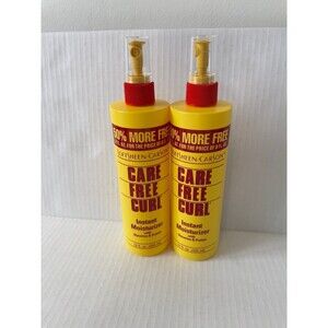 16oz SoftSheen Carson Care Free Hair Curl Instant Moisturizer Glycerine Lot of 2